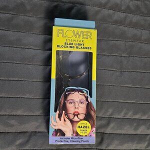 NWT Flower Blue Light Blocking Glasses - Style Hazel - Crystal Blush